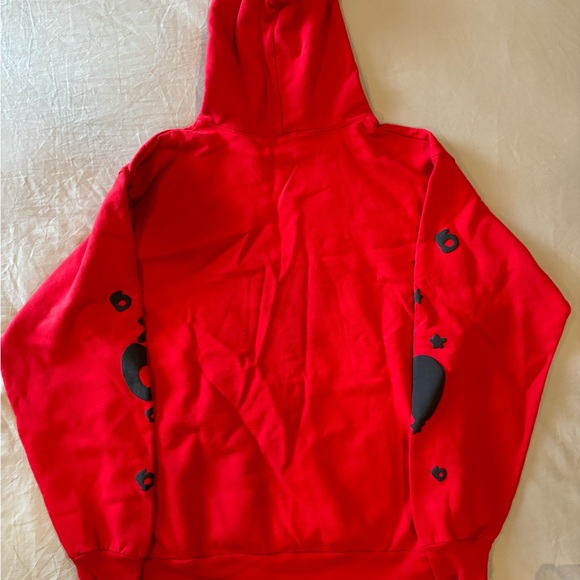 Sp5der Beluga Red Hoodie Sz: L - Picture 4 of 7